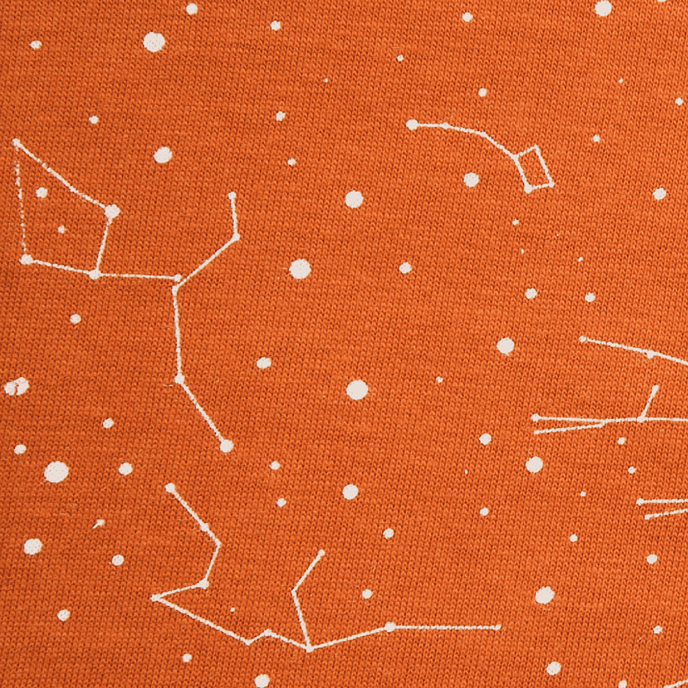 Single jersey fabric with stars